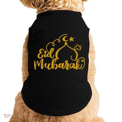 Eid Mubarak Arabic Holiday Doggie Tank