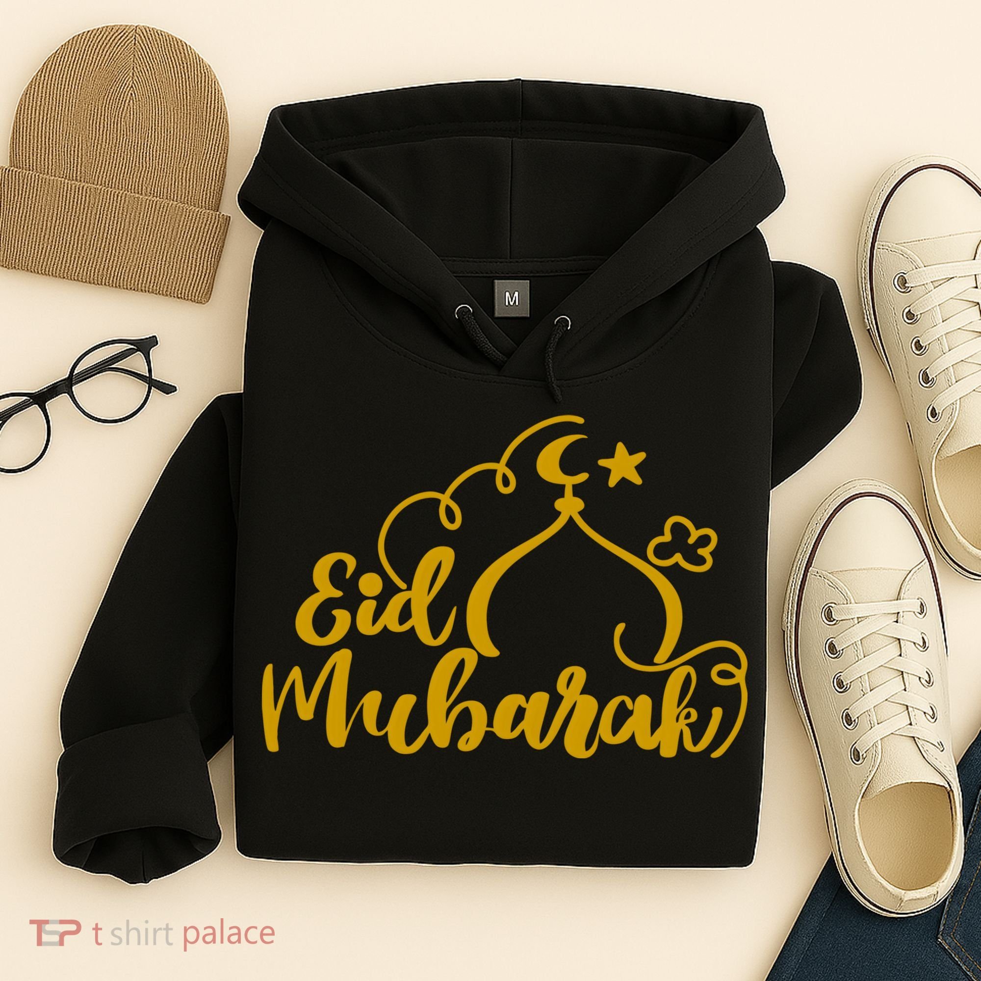 Eid Mubarak Arabic Holiday Hoodie