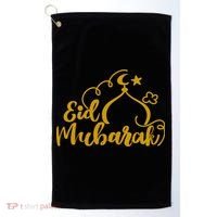 Eid Mubarak Arabic Holiday Golf Towel thumb 0