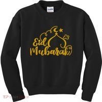 Eid Mubarak Arabic Holiday Kids Sweatshirt thumb 0