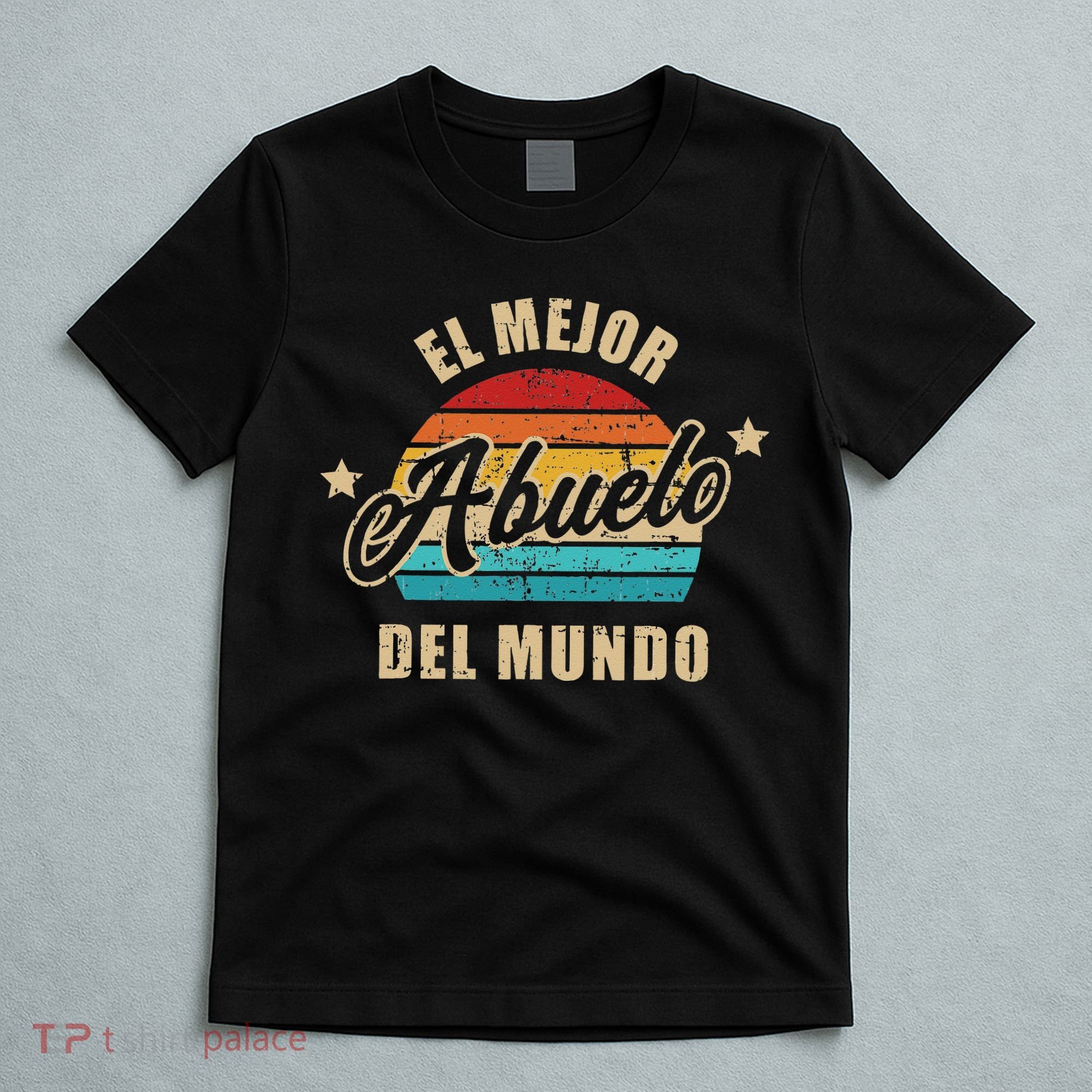 El Mejor Abuelo Del Mundo Vintage Retro T-Shirt