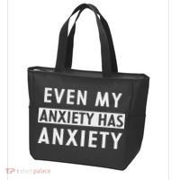 Even My Anxiety Has Anxiety Funny Sarcastic Saying Tote Bag thumb 3