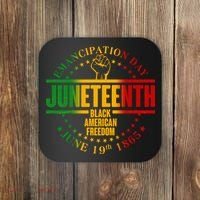 Emancipation Day Juneteenth Black American Freedom Coaster thumb 0