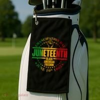 Emancipation Day Juneteenth Black American Freedom Golf Towel thumb 2