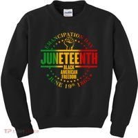 Emancipation Day Juneteenth Black American Freedom Kids Sweatshirt thumb 0