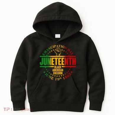 Emancipation Day Juneteenth Black American Freedom Kids Hoodie