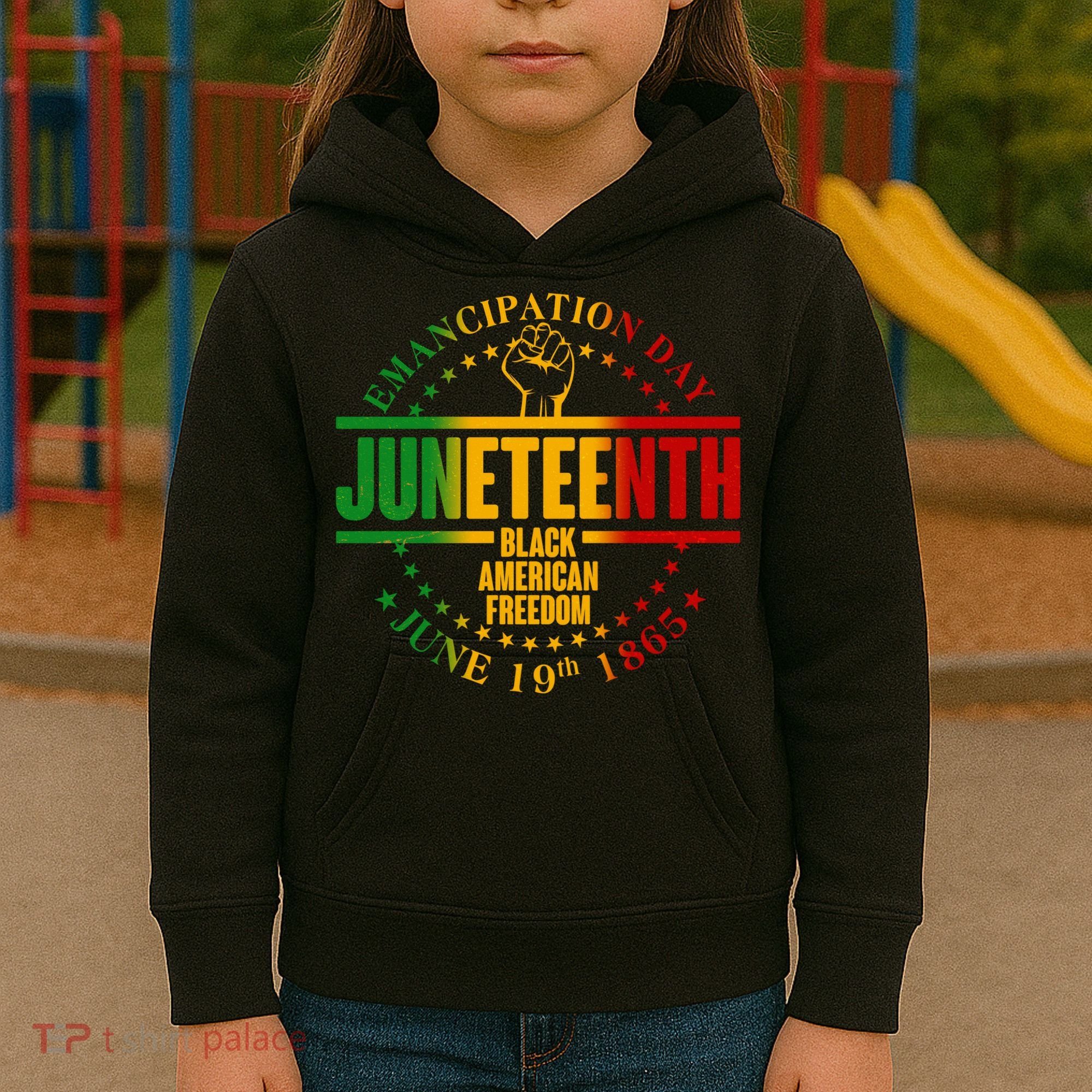 Emancipation Day Juneteenth Black American Freedom Kids Hoodie