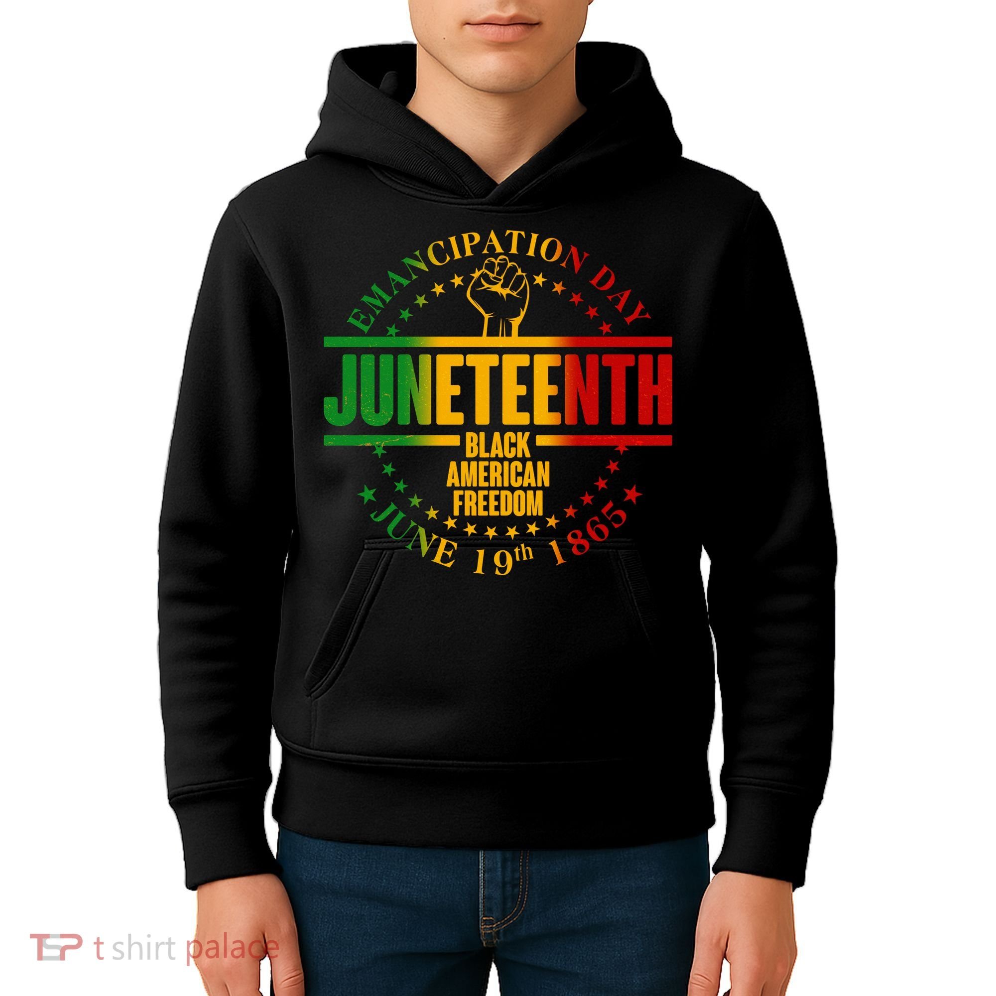 Emancipation Day Juneteenth Black American Freedom Kids Hoodie