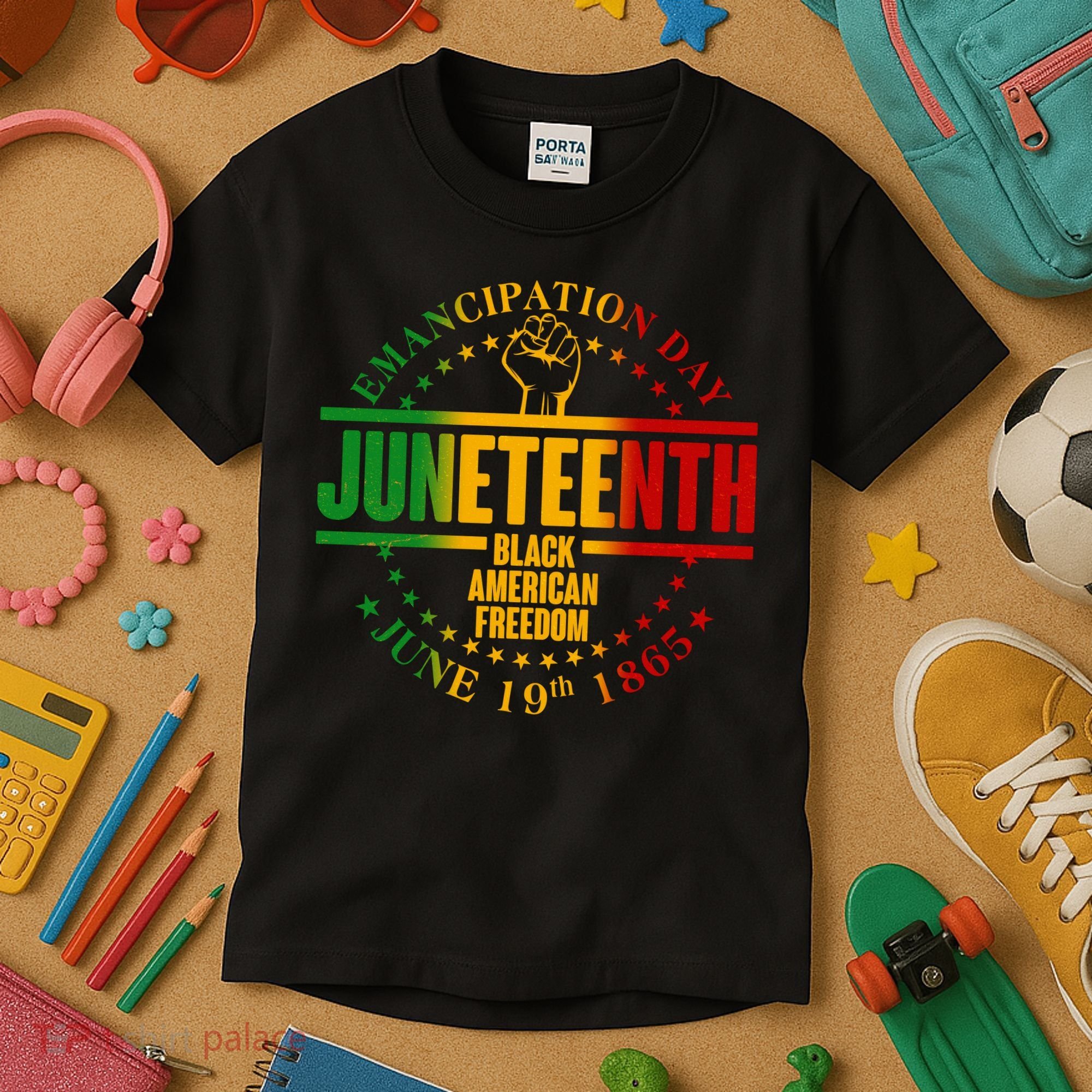Emancipation Day Juneteenth Black American Freedom Kids T-Shirt