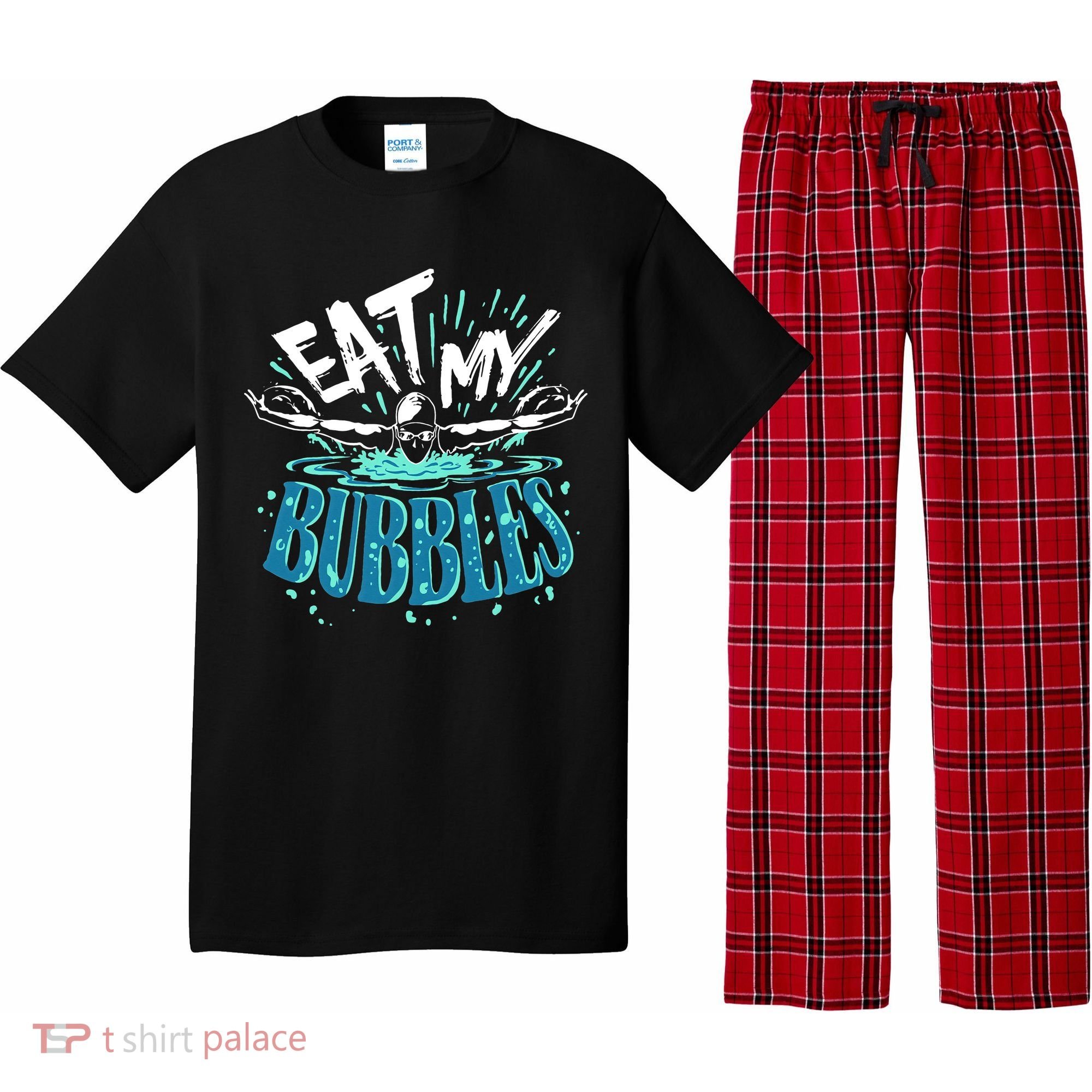 Eat My Bubbles funny swimming gift for swimmer swim team Pajama Set