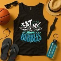 Eat My Bubbles funny swimming gift for swimmer swim team Tank Top thumb 4