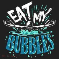Eat My Bubbles funny swimming gift for swimmer swim team Golf Towel thumb 3