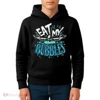 Eat My Bubbles funny swimming gift for swimmer swim team Kids Hoodie thumb 4