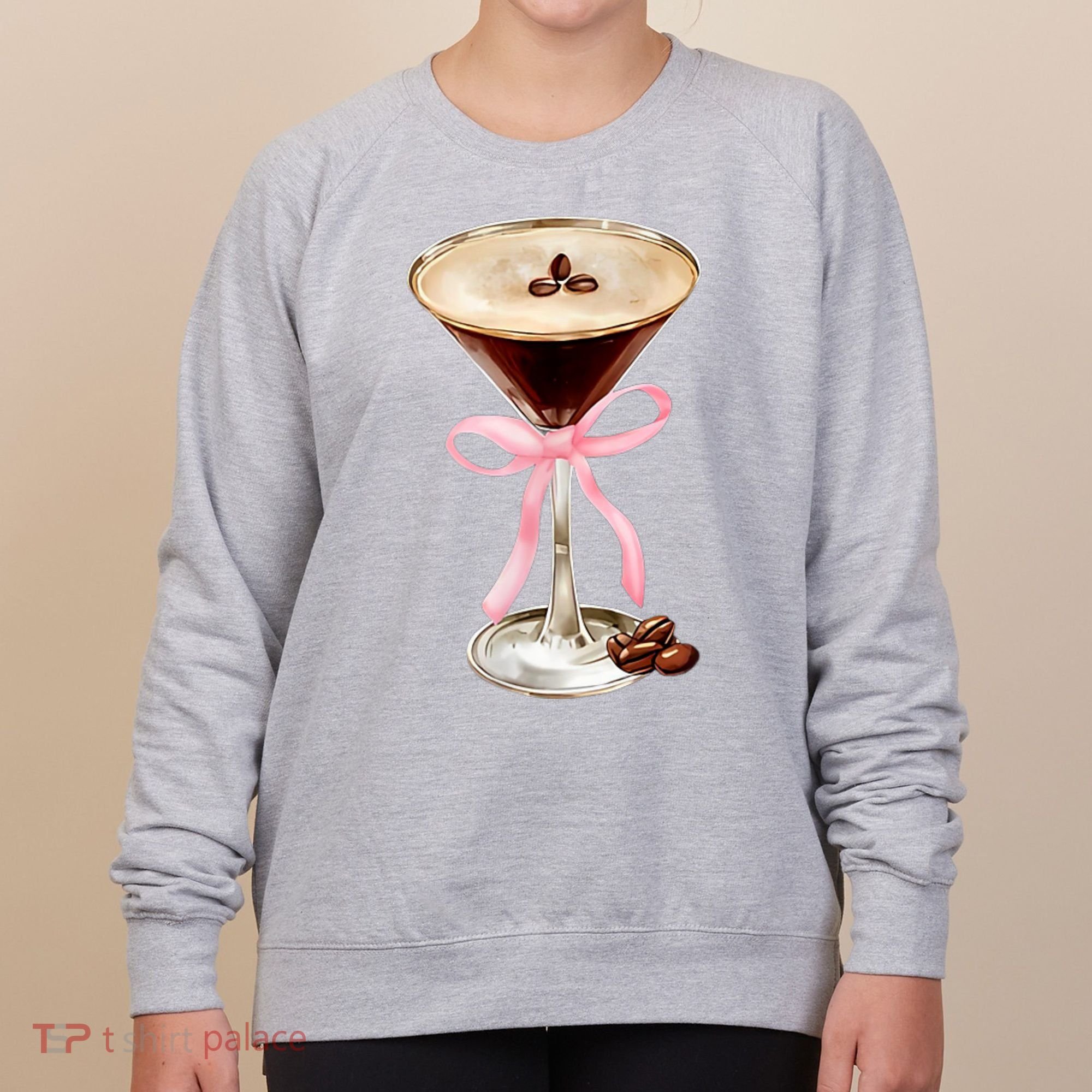 Espresso Martini Bow Graphic Women's Sweatshirt
