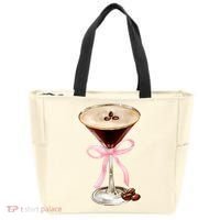 Espresso Martini Bow Graphic Tote Bag thumb 0