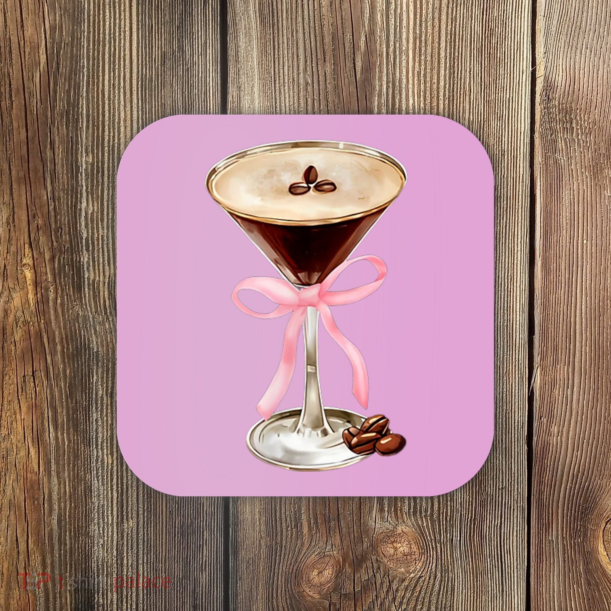 Espresso Martini Bow Graphic Coaster