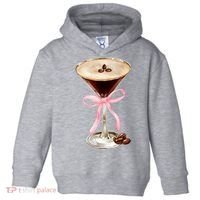 Espresso Martini Bow Graphic Toddler Hoodie thumb 0