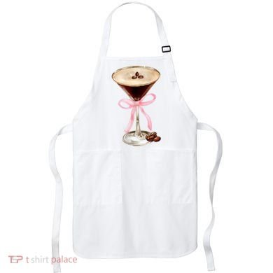 Espresso Martini Bow Graphic Apron