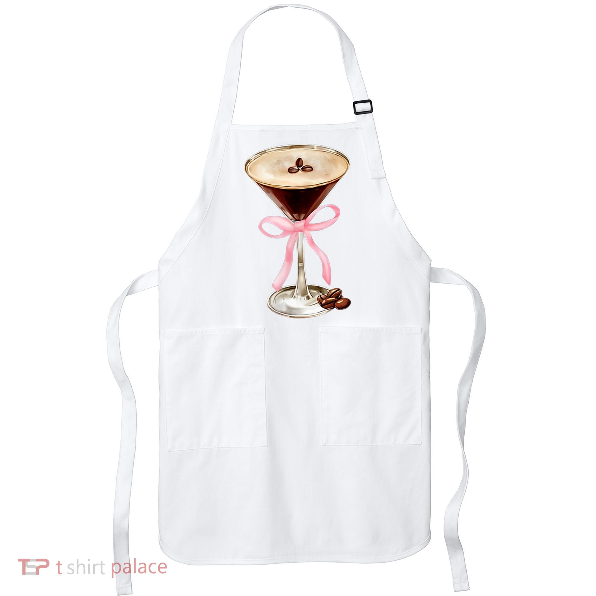 Espresso Martini Bow Graphic Apron