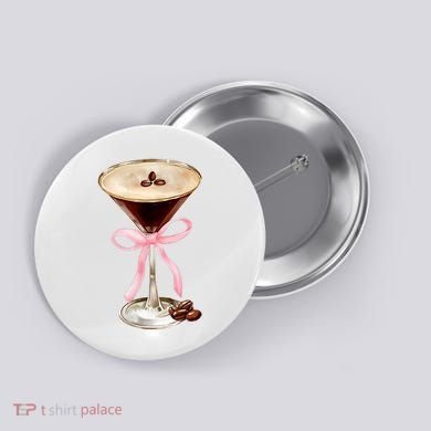 Espresso Martini Bow Graphic Button