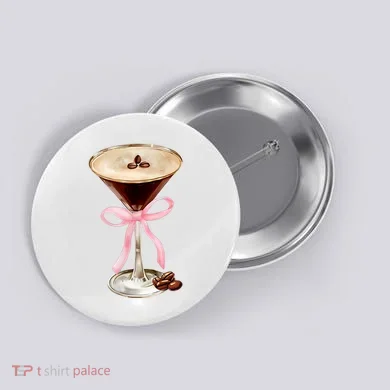 Espresso Martini Bow Graphic Button
