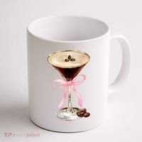 Espresso Martini Bow Graphic Coffee Mug thumb 1