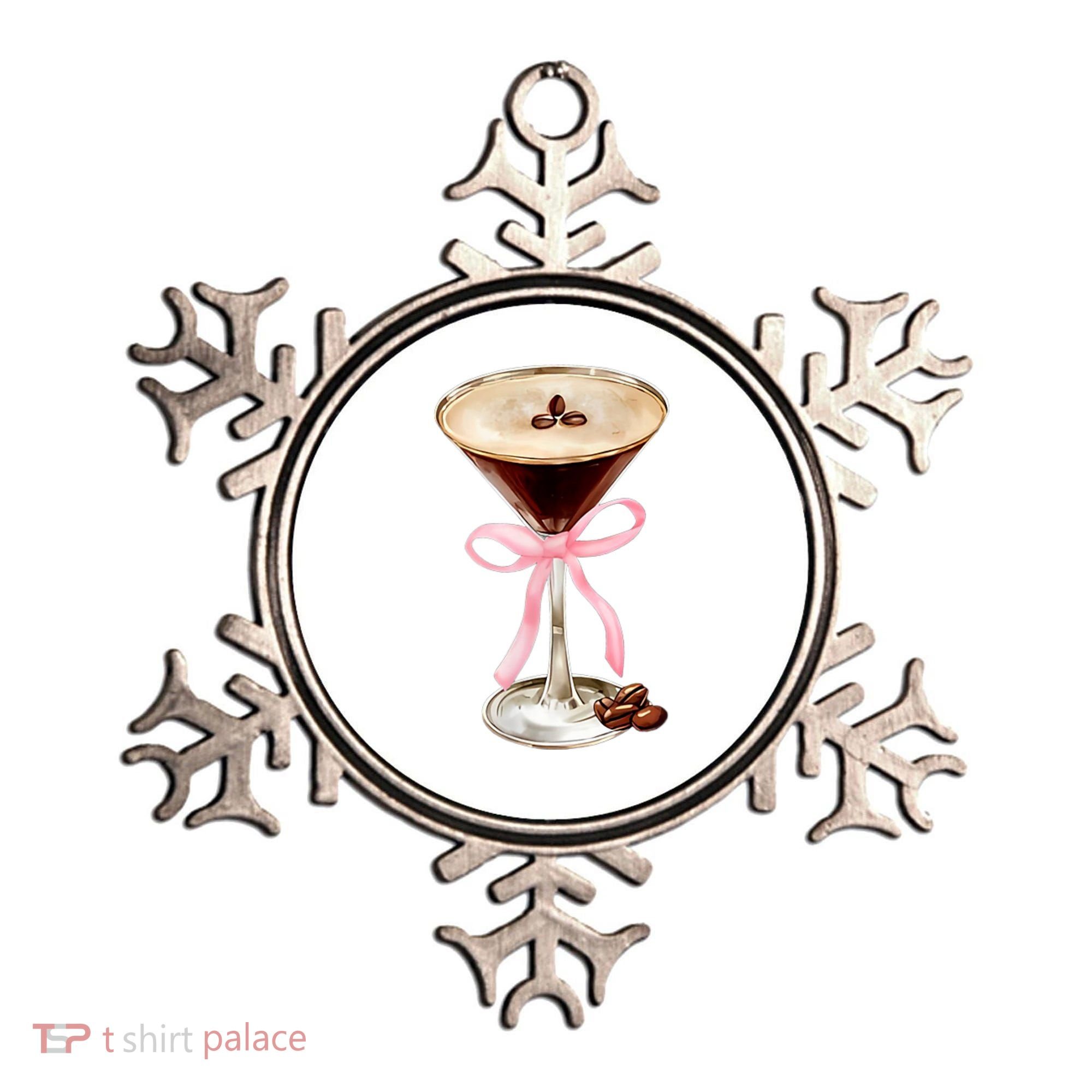 Espresso Martini Bow Graphic Ornament