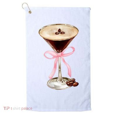 Espresso Martini Bow Graphic Golf Towel