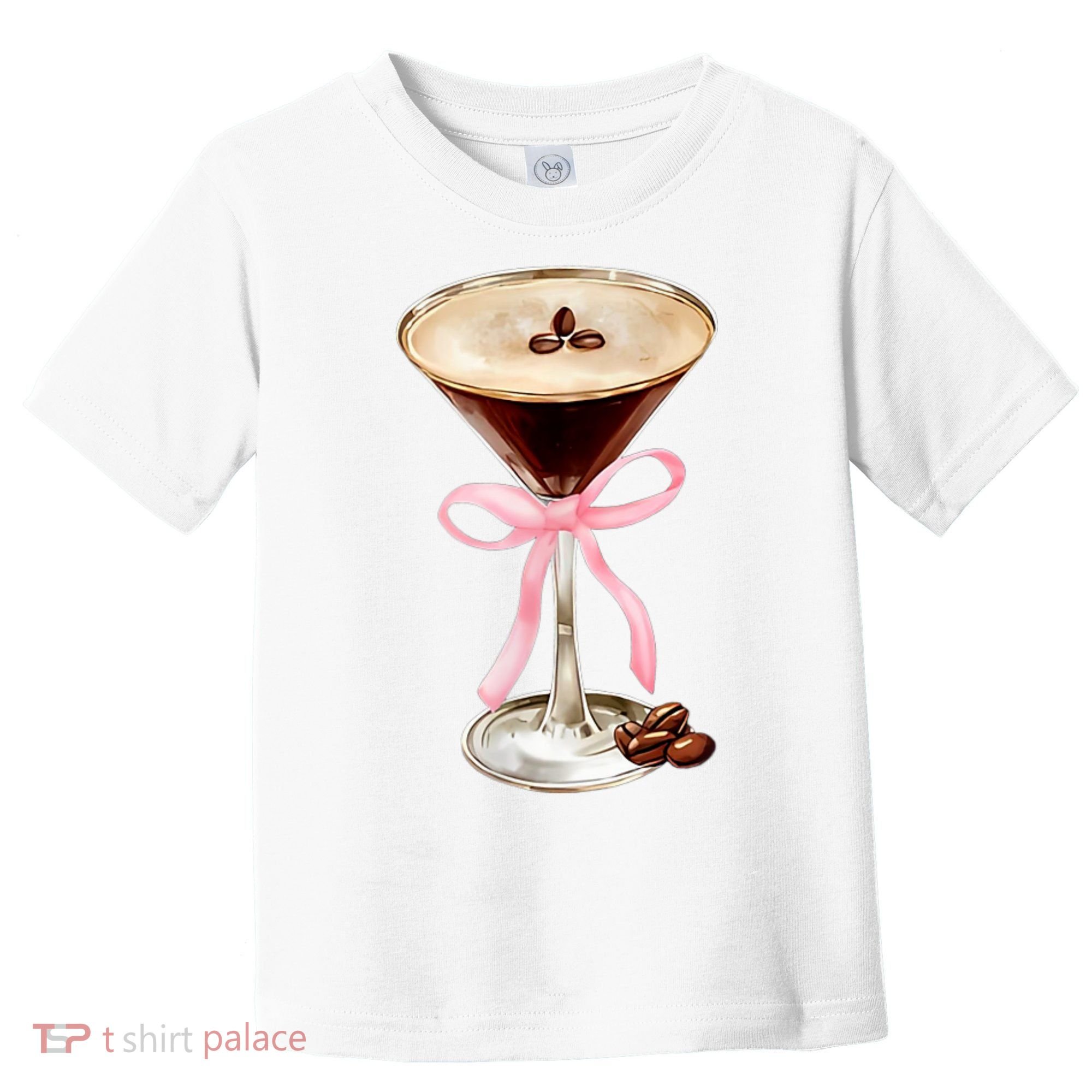 Espresso Martini Bow Graphic Toddler T-Shirt