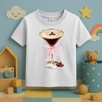 Espresso Martini Bow Graphic Toddler T-Shirt thumb 3