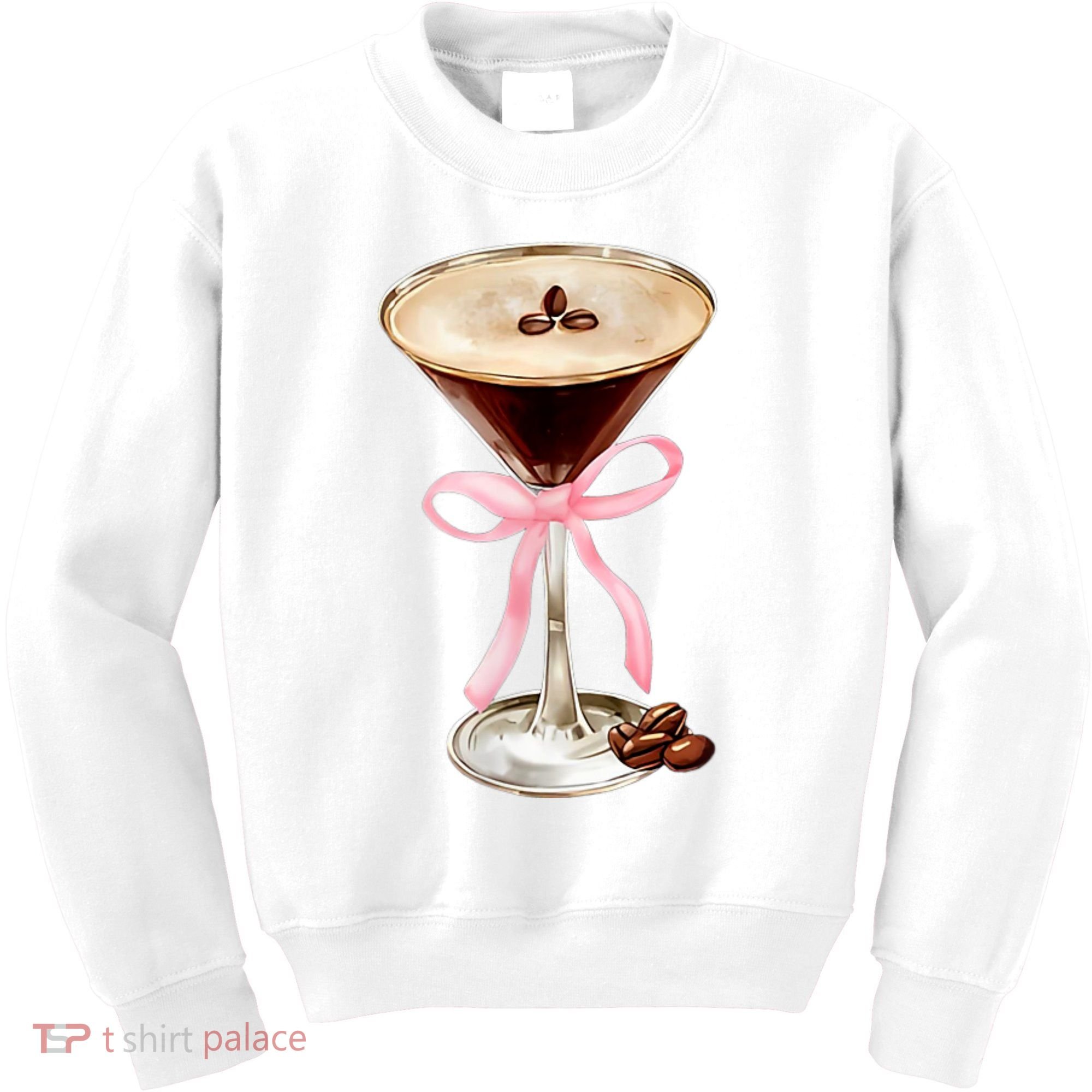 Espresso Martini Bow Graphic Kids Sweatshirt