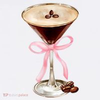 Espresso Martini Bow Graphic Kids T-Shirt thumb 4