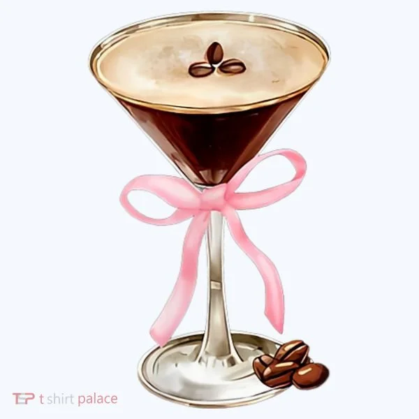 Espresso Martini Bow Graphic Kids T-Shirt