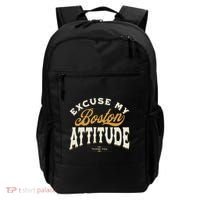 Excuse My Boston Attitude Thank You Backpack thumb 0