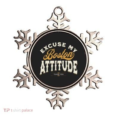 Excuse My Boston Attitude Thank You Ornament