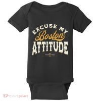 Excuse My Boston Attitude Thank You Baby Bodysuit thumb 0
