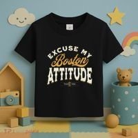 Excuse My Boston Attitude Thank You Toddler T-Shirt thumb 3
