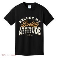 Excuse My Boston Attitude Thank You Kids T-Shirt thumb 0