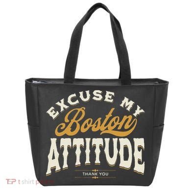 Excuse My Boston Attitude Thank You Tote Bag