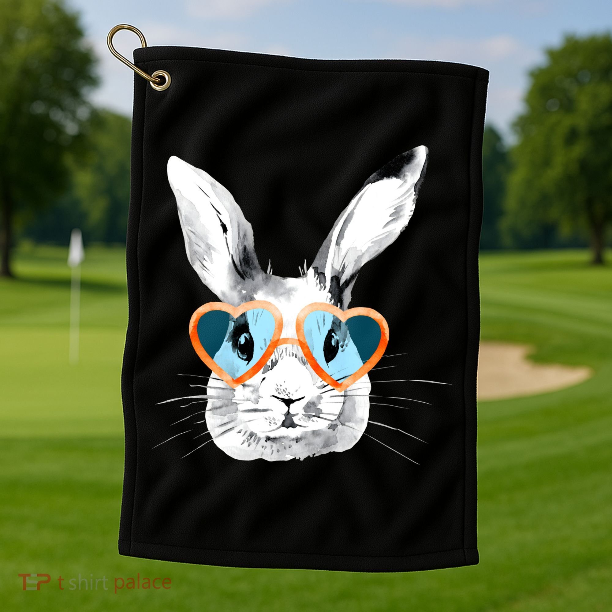Easter Male Bunny Cute Holiday Golf Towel