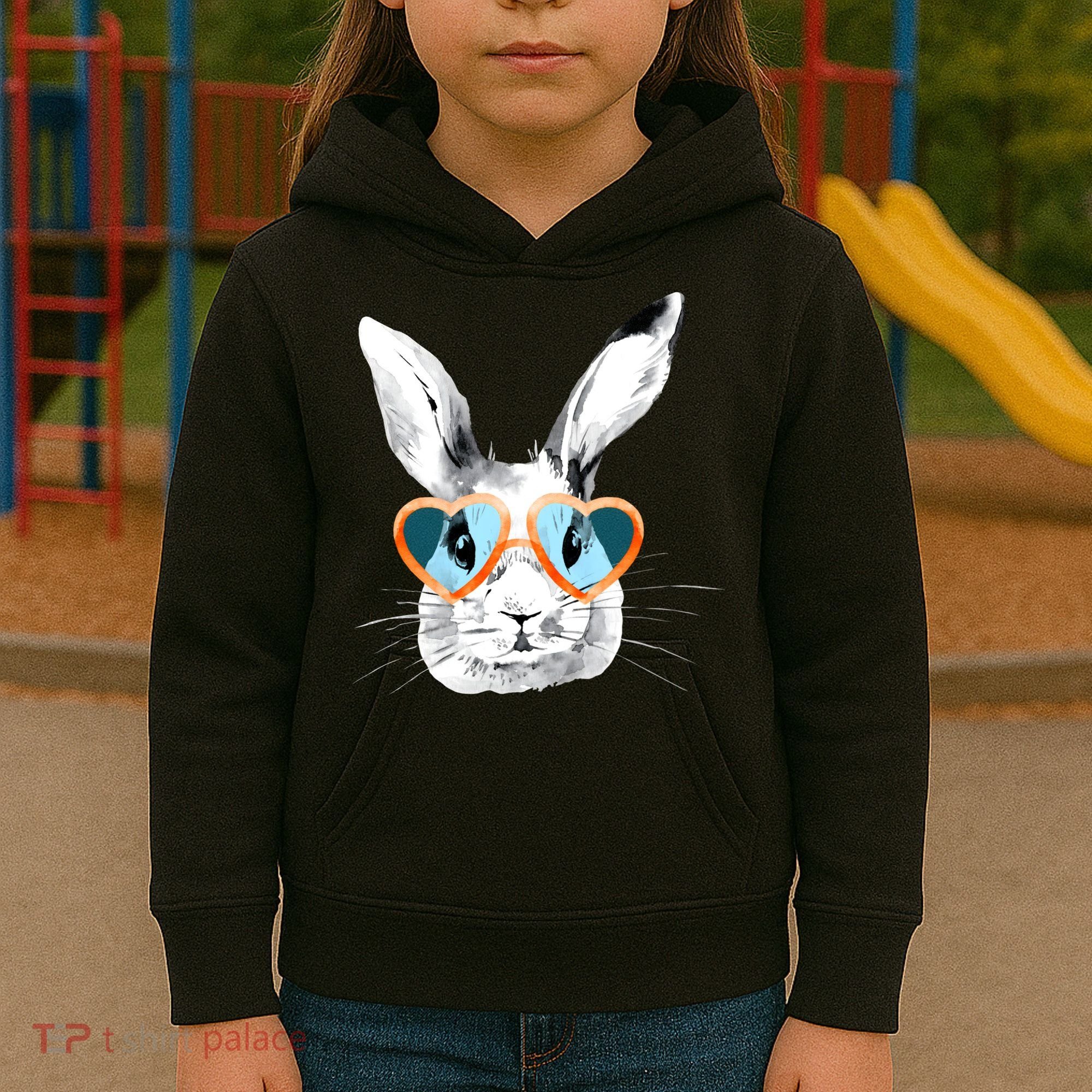 Easter Male Bunny Cute Holiday Kids Hoodie