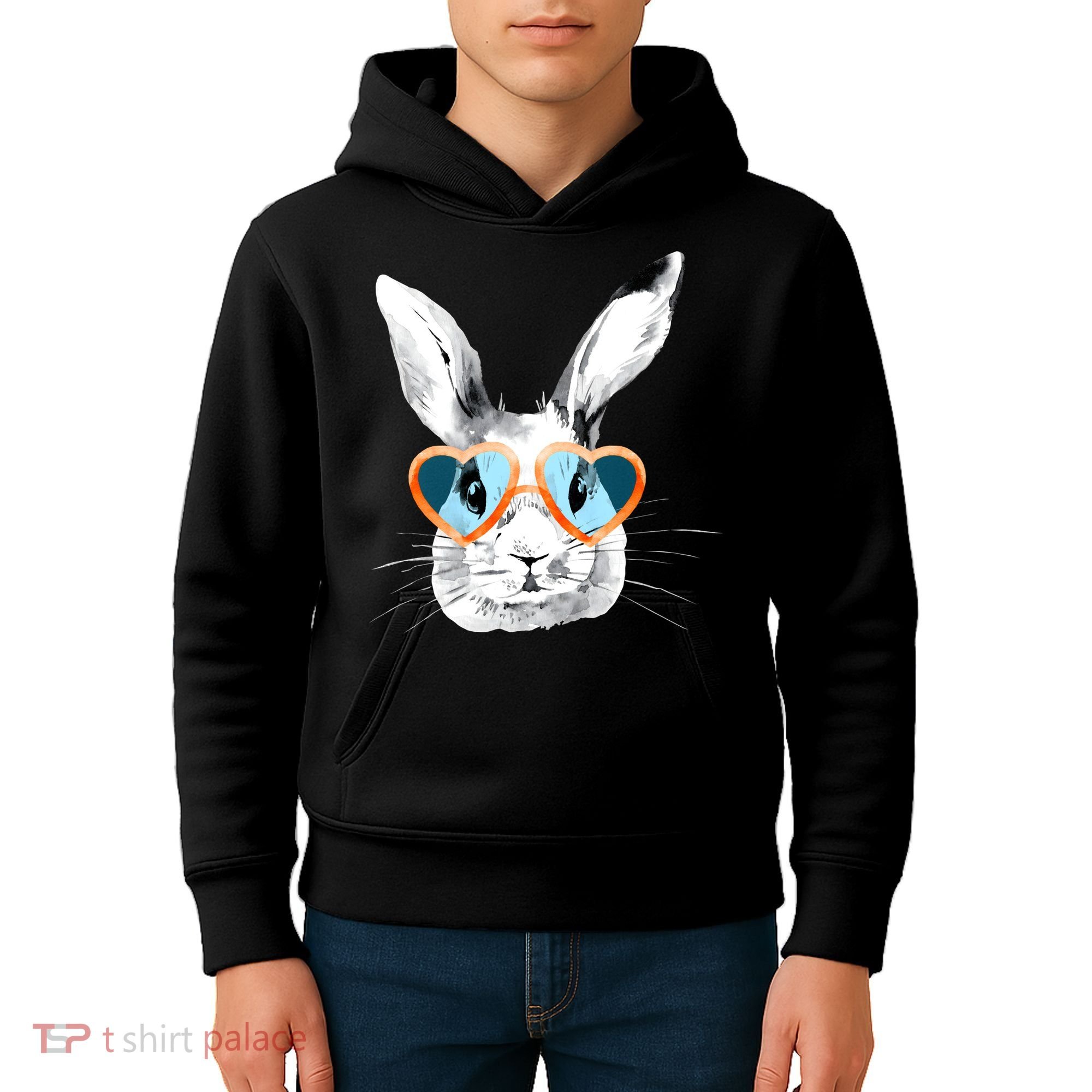 Easter Male Bunny Cute Holiday Kids Hoodie