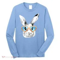 Easter Male Bunny Cute Holiday Long Sleeve Shirt thumb 0