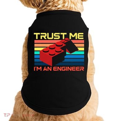 Engineer Master Builder Building Blocks Bricks Bricklayer Doggie Tank