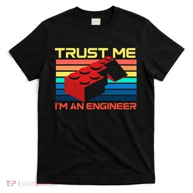 Engineer Master Builder Building Blocks Bricks Bricklayer T-Shirt