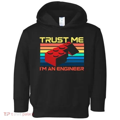 Engineer Master Builder Building Blocks Bricks Bricklayer Toddler Hoodie