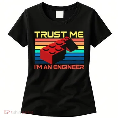 Engineer Master Builder Building Blocks Bricks Bricklayer Women's T-Shirt