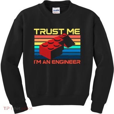 Engineer Master Builder Building Blocks Bricks Bricklayer Kids Sweatshirt