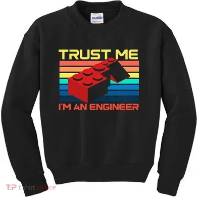 Engineer Master Builder Building Blocks Bricks Bricklayer Kids Sweatshirt