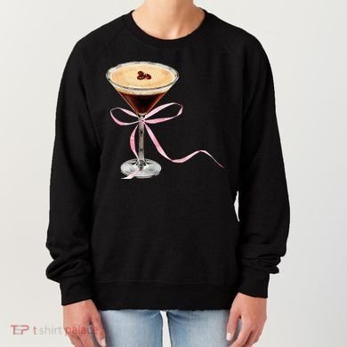 Espresso Martini Bow Graphic Women's Sweatshirt